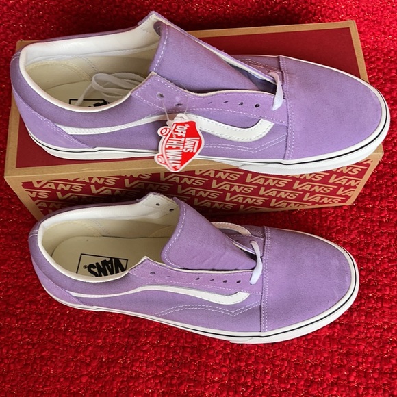 Vans Old Skool Chalk Violet/True White MENS - Picture 3 of 16